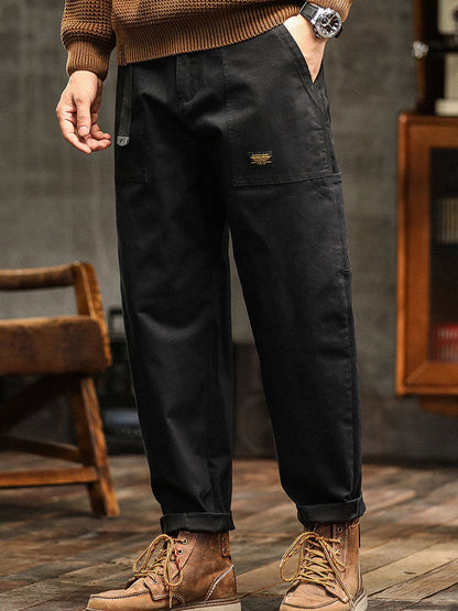 Van Dijkman Mode® | Heren Utility Broek in Vintage Stijl