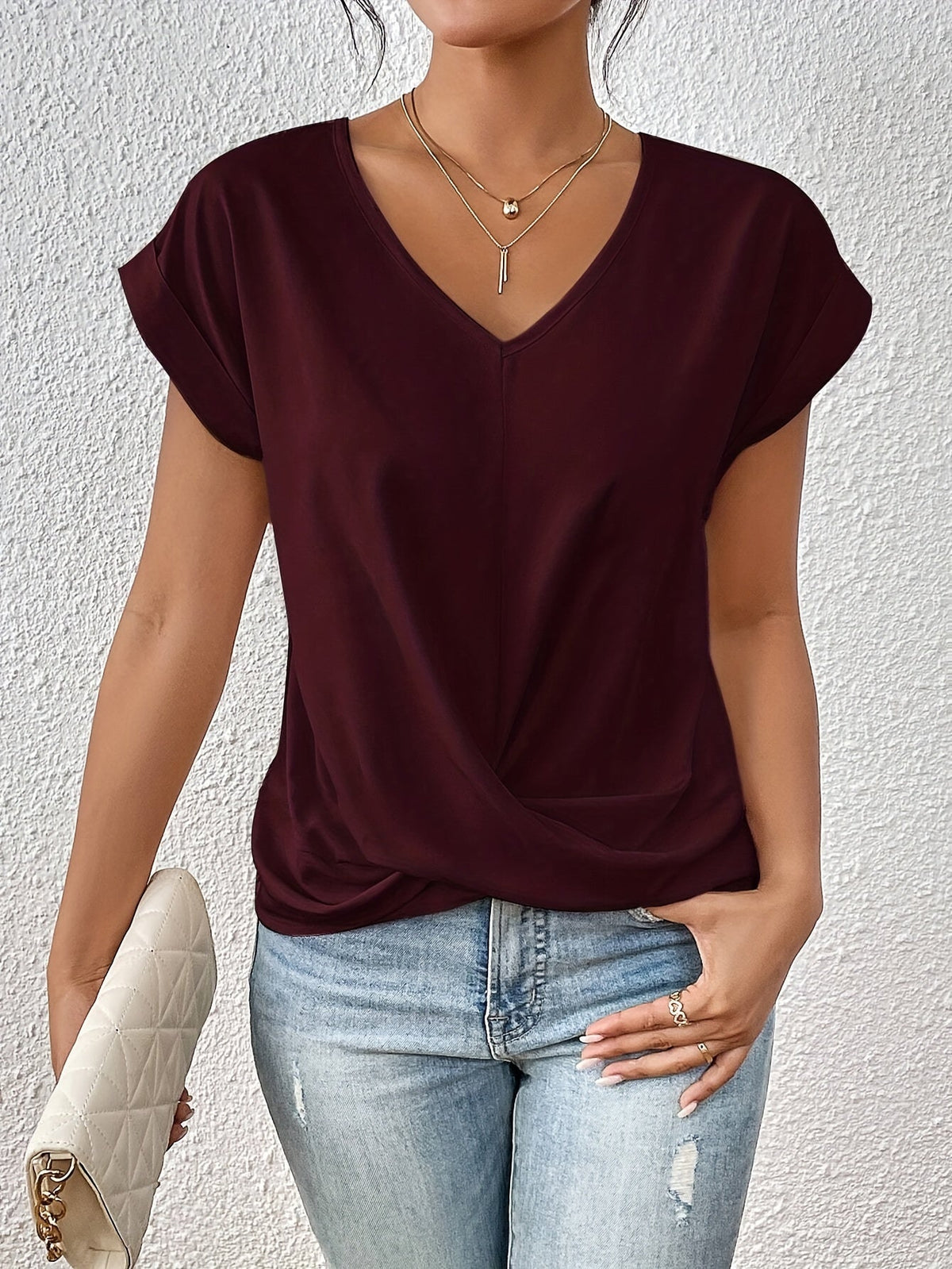 Van Dijkman Mode® | Comfortabel T-shirt met elegante halslijn
