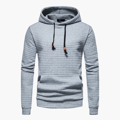Van Dijkman Mode® | Hoodie met Ruitpatroon