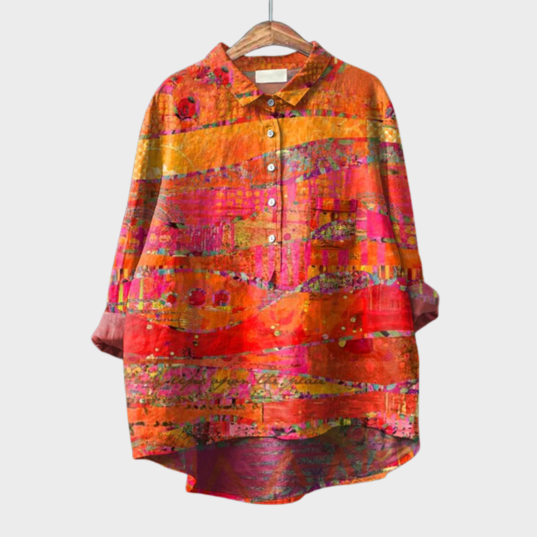 Linden Mode | Zomerblouse met Zachte Kleurschakering