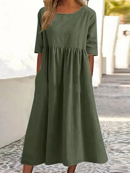 Linden Mode | Elegante Jurk met Ronde Hals