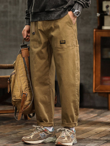 Van Dijkman Mode® | Heren Utility Broek in Vintage Stijl