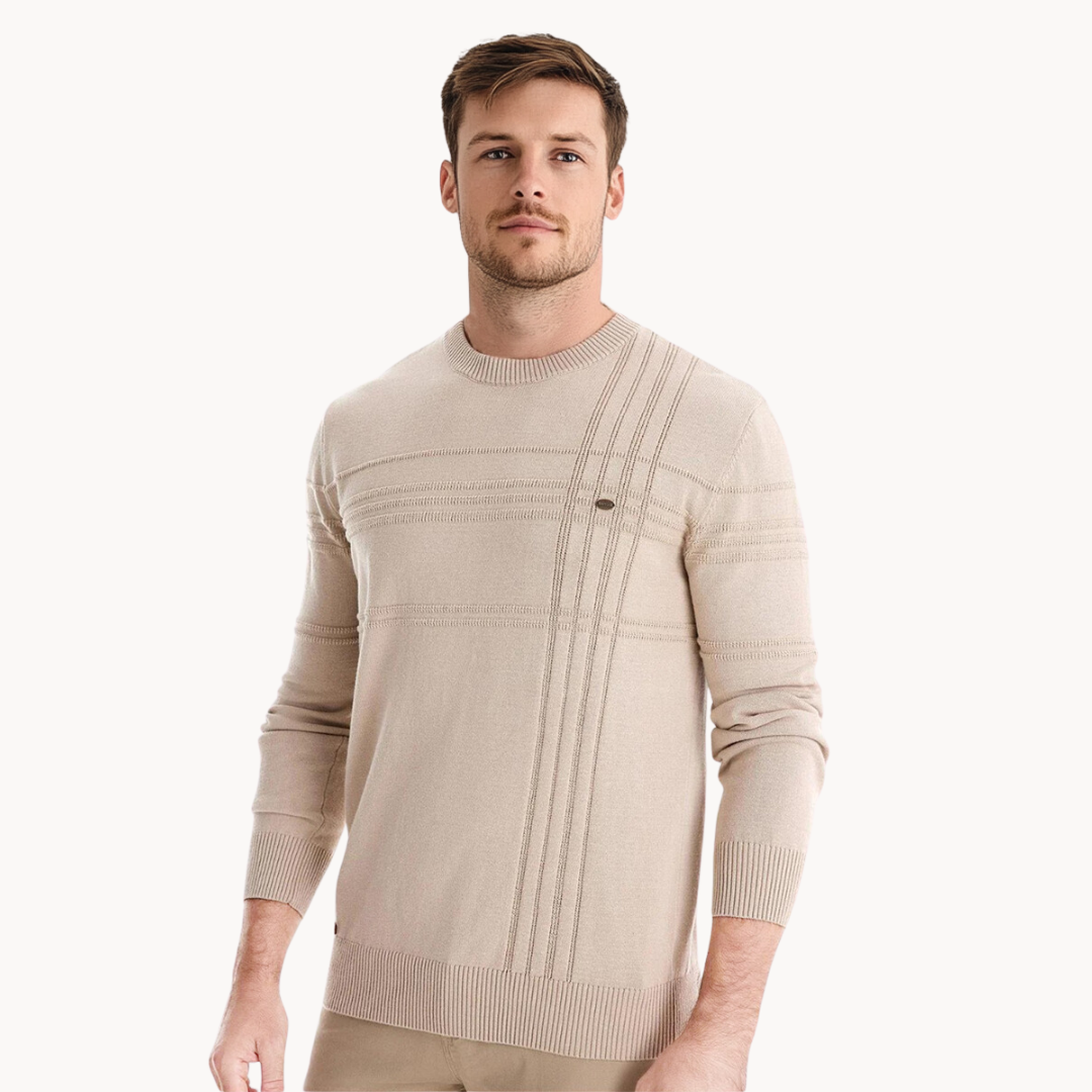 Linden Mode | Katoenen Trui met Streepdesign