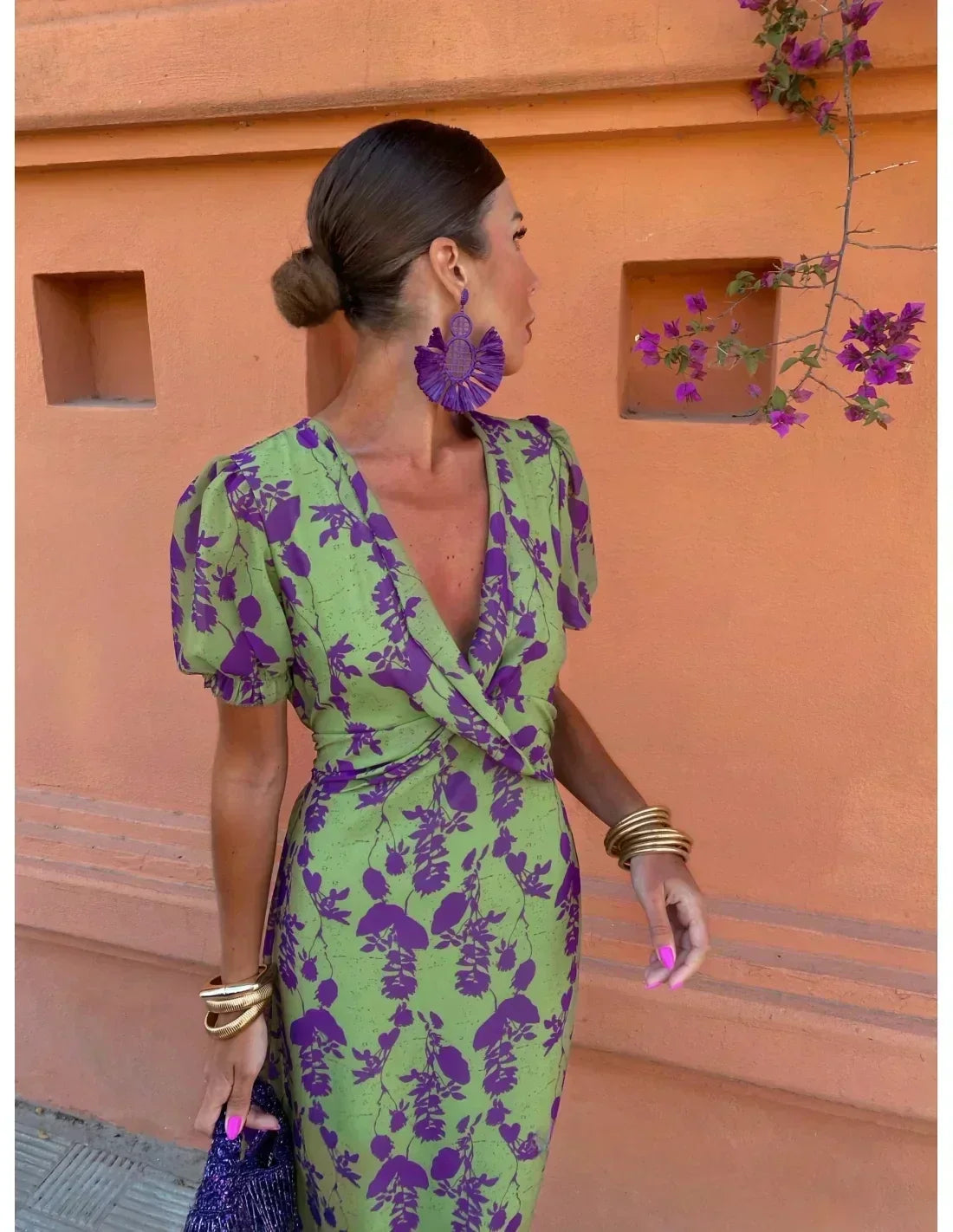 Linden Mode | Elegante Zomerjurk met Pofmouw