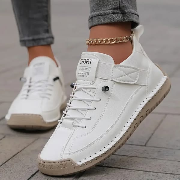 Linden Mode | Orthopedische Sneakers met Brede Neus