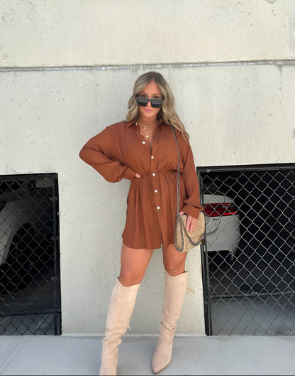 Van Dijkman Mode® | Trendy Satijnen Romper Jurk