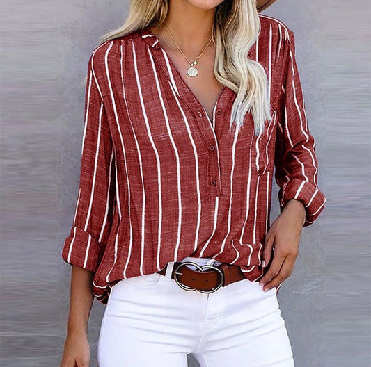 Linden Mode | Elegante Gestreepte Blouse