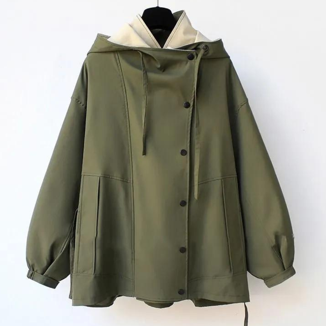 Linden Mode | Moderne Tweekleurige Trenchcoat
