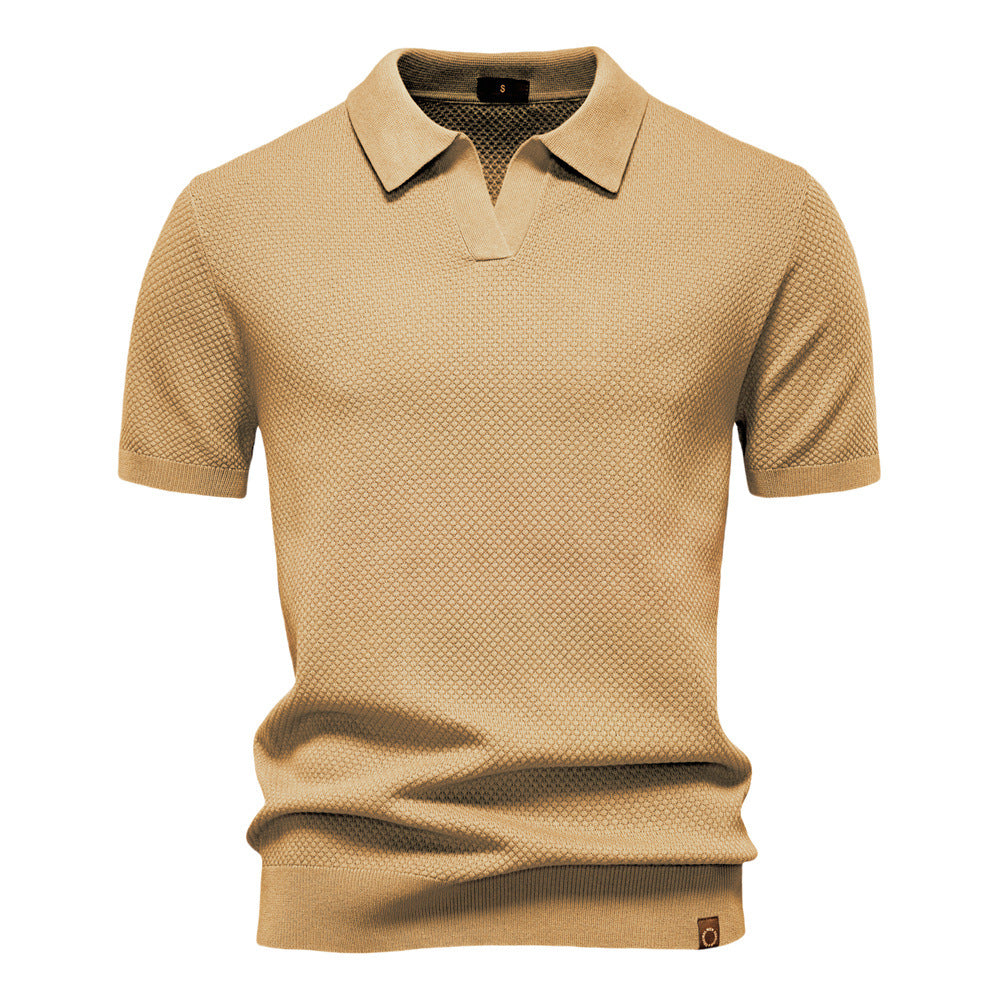 Van Dijkman Mode® | Elegante Polo met Korte Mouwen