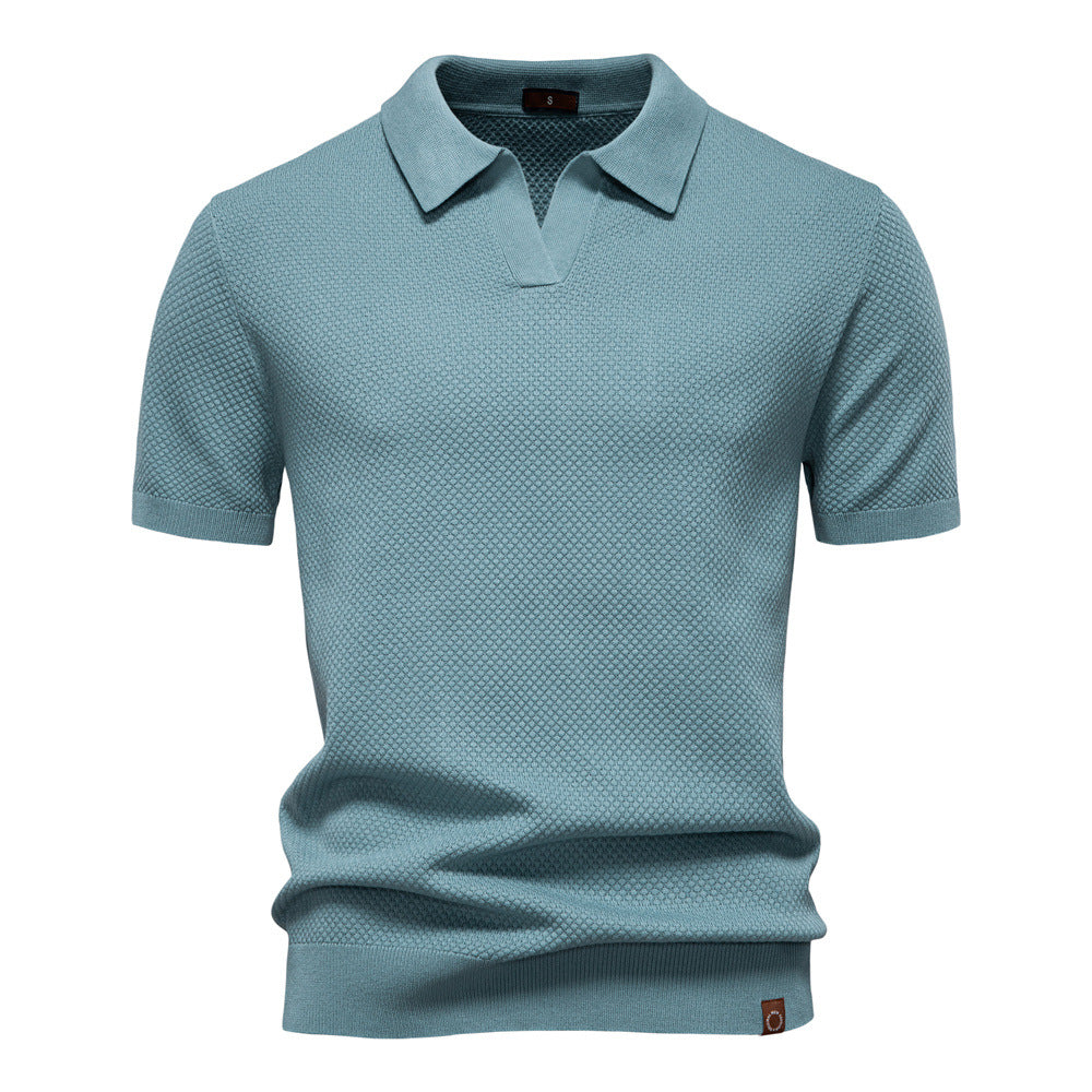 Van Dijkman Mode® | Elegante Polo met Korte Mouwen