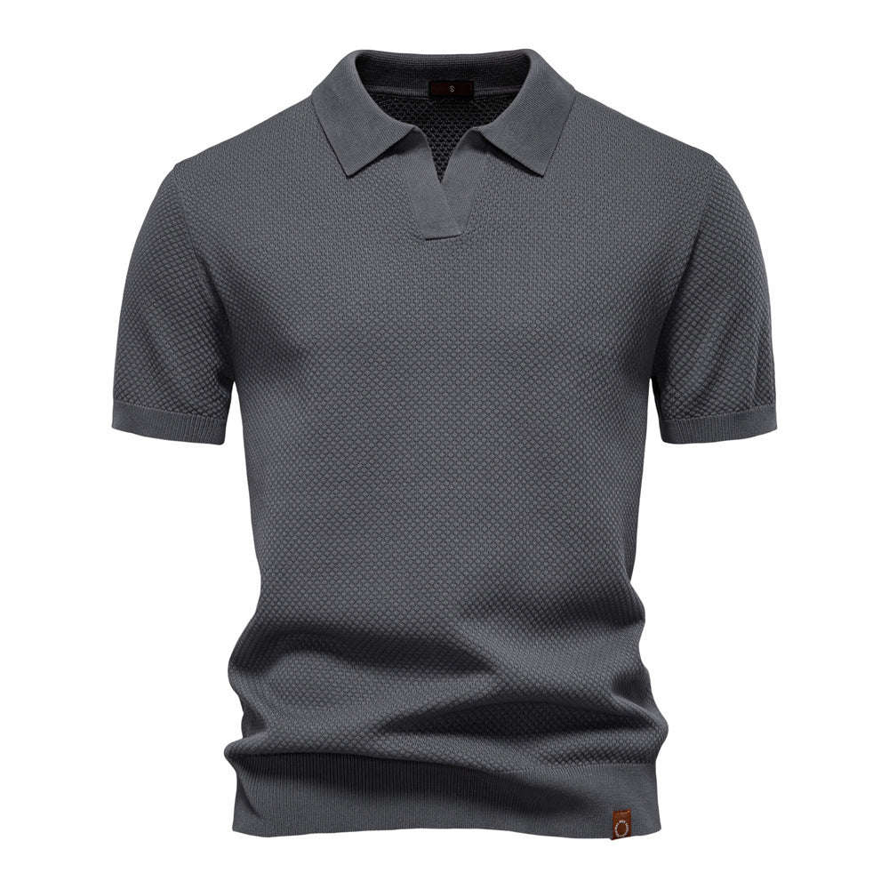 Van Dijkman Mode® | Elegante Polo met Korte Mouwen