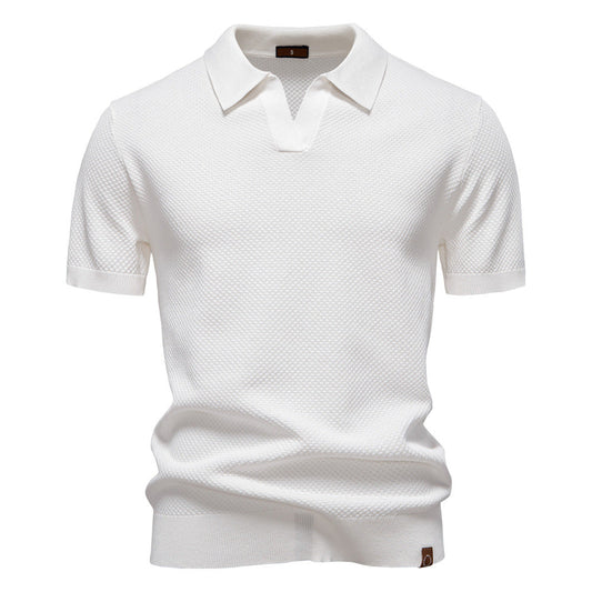 Van Dijkman Mode® | Elegante Polo met Korte Mouwen