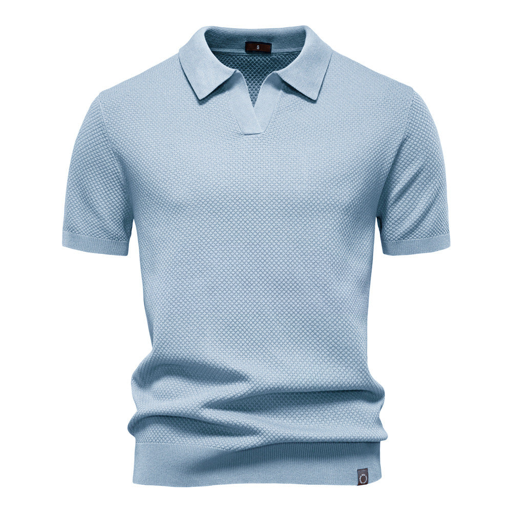 Van Dijkman Mode® | Elegante Polo met Korte Mouwen