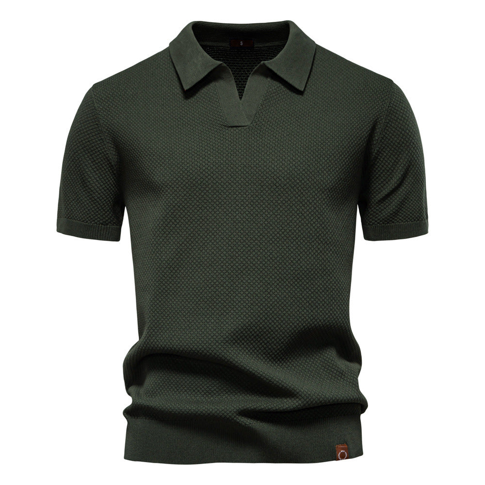 Van Dijkman Mode® | Elegante Polo met Korte Mouwen