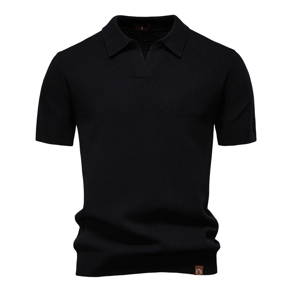 Van Dijkman Mode® | Elegante Polo met Korte Mouwen