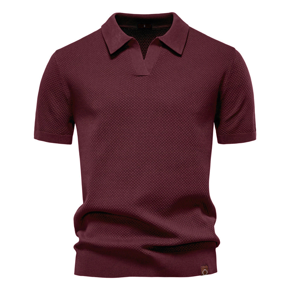 Van Dijkman Mode® | Elegante Polo met Korte Mouwen