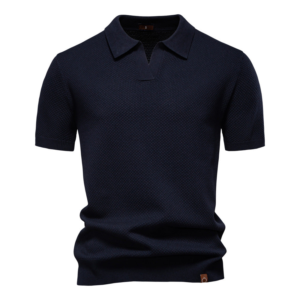 Van Dijkman Mode® | Elegante Polo met Korte Mouwen