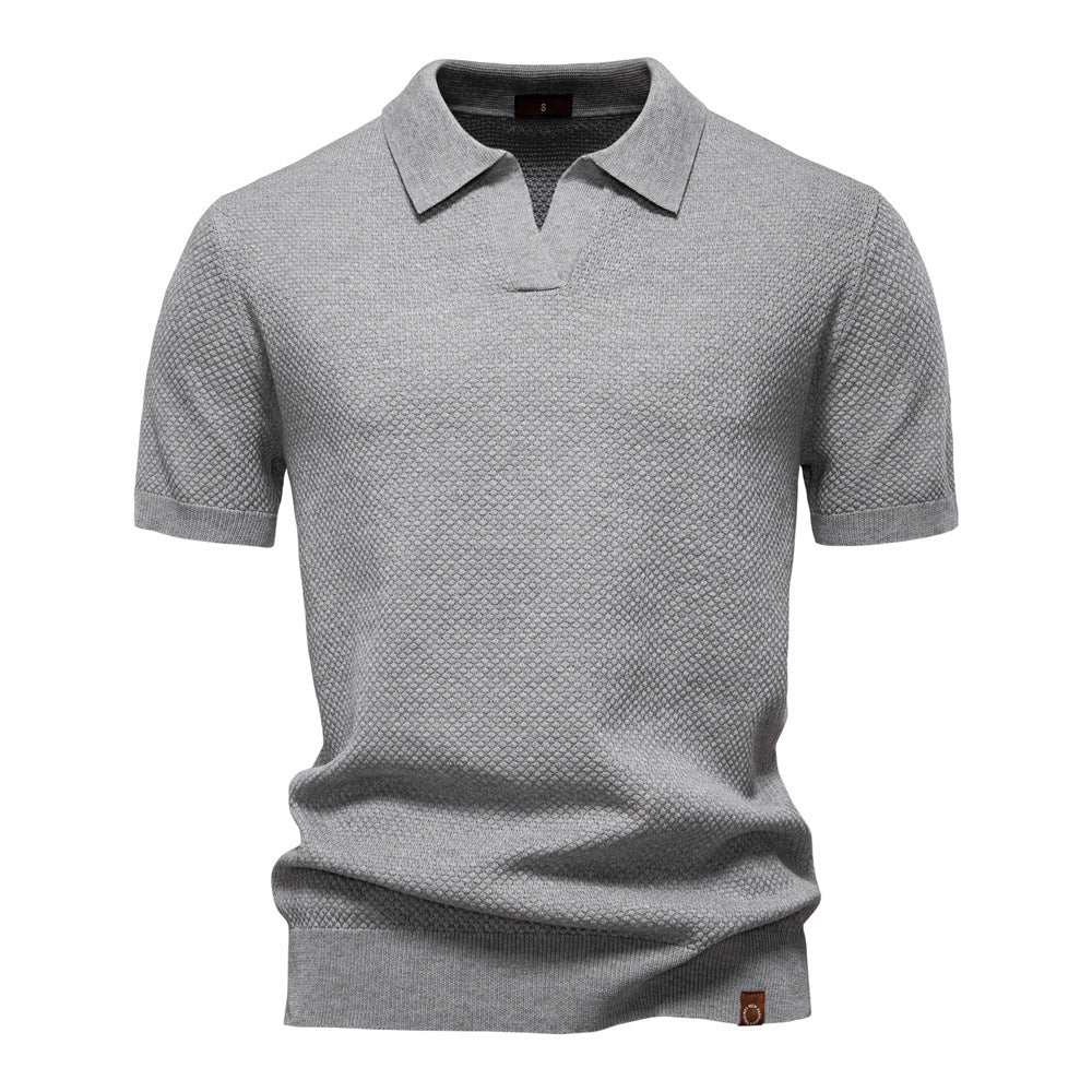Van Dijkman Mode® | Elegante Polo met Korte Mouwen