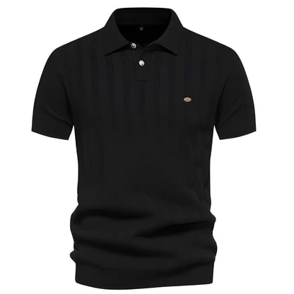 Van Dijkman Mode® | Casual Heren Poloshirt met Streepdesign