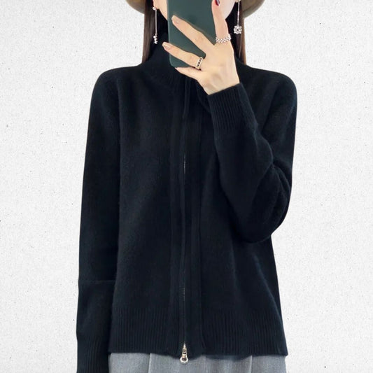 Van Dijkman Mode® | Zip-Up Cardigan