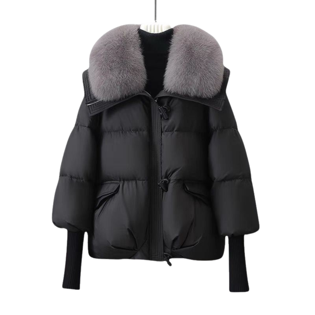 Linden Mode | Winter Donsjas met Bontkraag