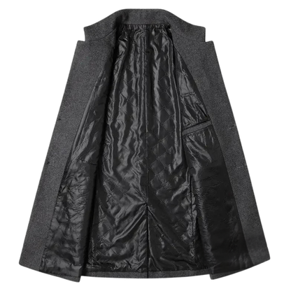 Van Dijkman Mode® | Kasjmier-Wollen Heren Trenchcoat