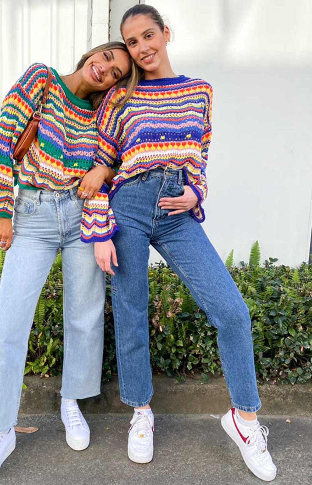 Van Dijkman Mode® | Kleurrijke Gebreide Sweater