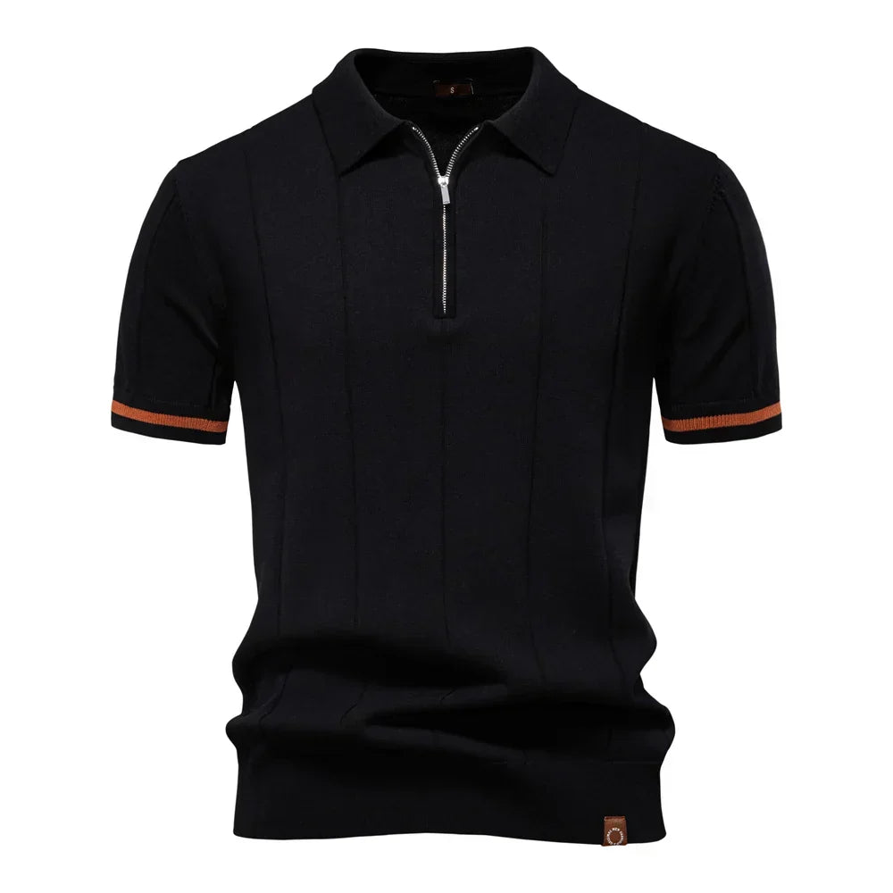Van Dijkman Mode® | Zomerse Polo met Rits