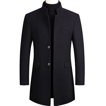 Van Dijkman Mode® | Kasjmier-Wollen Heren Trenchcoat
