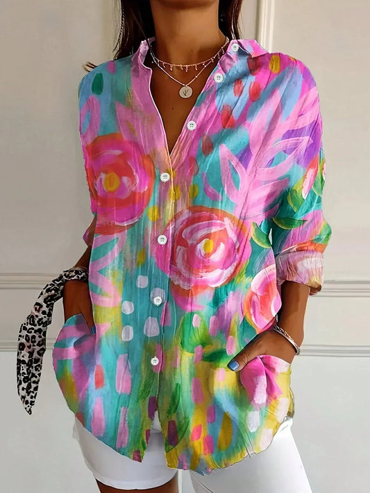 Linden Mode | Kleurrijke Lente Blouse