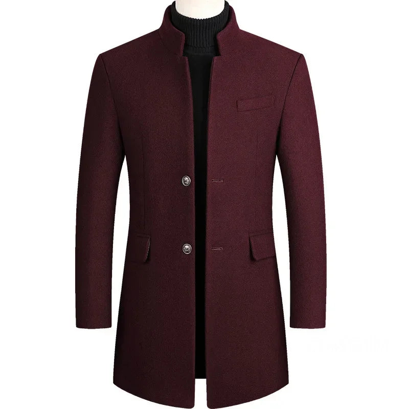 Van Dijkman Mode® | Kasjmier-Wollen Heren Trenchcoat