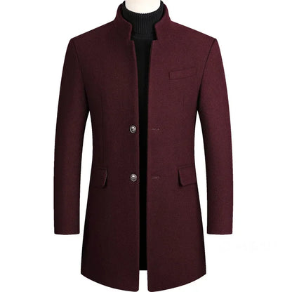 Van Dijkman Mode® | Kasjmier-Wollen Heren Trenchcoat