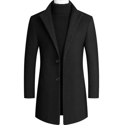 Van Dijkman Mode® | Kasjmier-Wollen Heren Trenchcoat