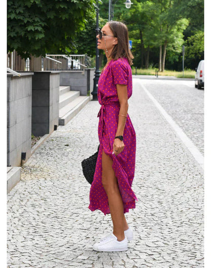 Van Dijkman Mode® | Elegante Zomerjurk met V-hals