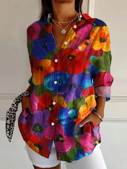 Van Dijkman Mode® | Kleurrijke Lente Blouse