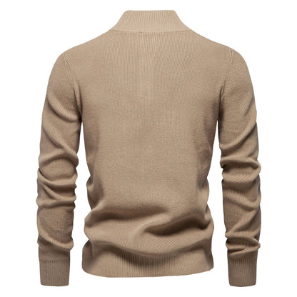 Van Dijkman Mode® | Herentrui met Knoopdesign