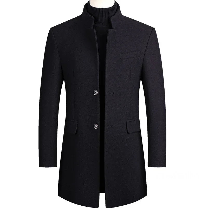 Van Dijkman Mode® | Kasjmier-Wollen Heren Trenchcoat