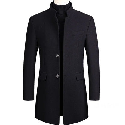 Van Dijkman Mode® | Kasjmier-Wollen Heren Trenchcoat