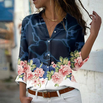 Van Dijkman Mode® | Modieus Bedrukte Blouse