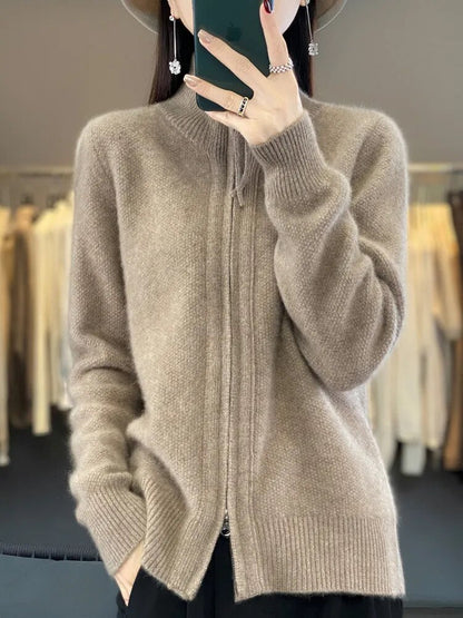 Van Dijkman Mode® | Zip-Up Cardigan