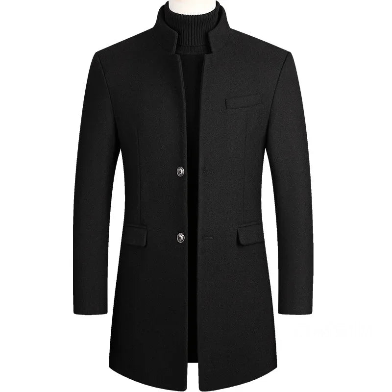 Van Dijkman Mode® | Kasjmier-Wollen Heren Trenchcoat