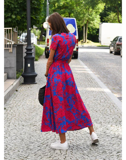 Van Dijkman Mode® | Elegante Zomerjurk met V-hals