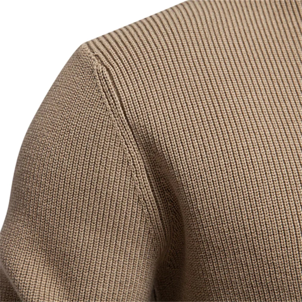 Van Dijkman Mode® | Herentrui met Knoopdesign