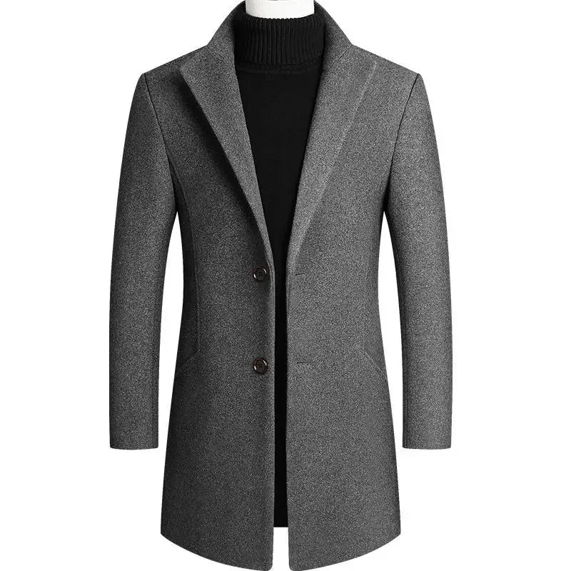 Van Dijkman Mode® | Kasjmier-Wollen Heren Trenchcoat