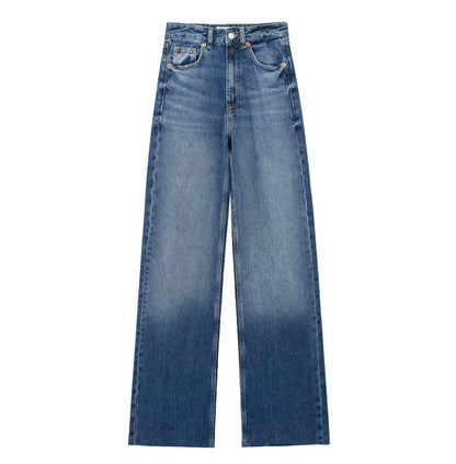 Linden Mode | Blauwe Wide Leg Broek