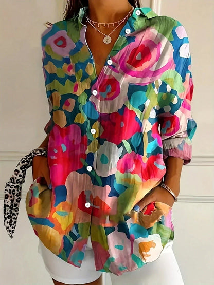 Van Dijkman Mode® | Kleurrijke Lente Blouse