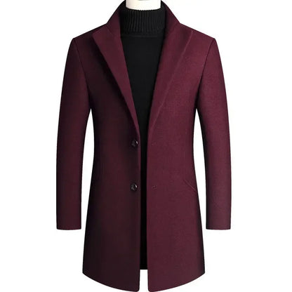 Van Dijkman Mode® | Kasjmier-Wollen Heren Trenchcoat