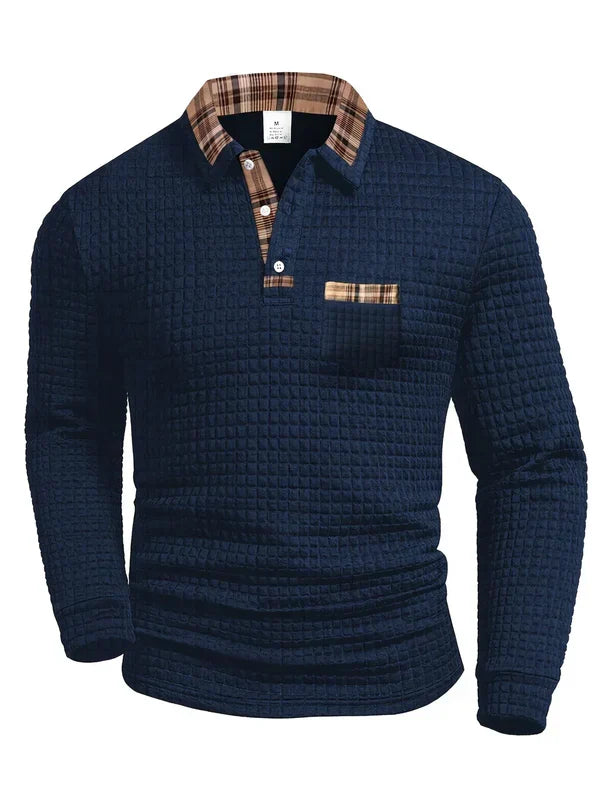 Van Dijkman Mode® | Klassieke Gebreide Trui met Lange Mouw