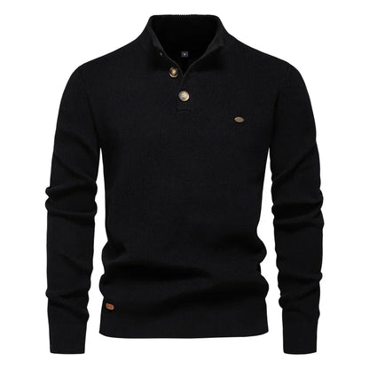 Van Dijkman Mode® | Herentrui met Knoopdesign