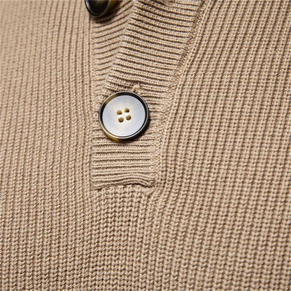 Van Dijkman Mode® | Herentrui met Knoopdesign